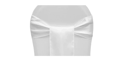 White Satin Sash
