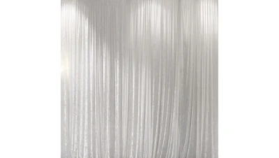 White Velour Drape Panel 20 ft.
