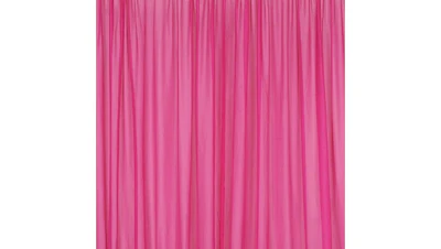 Fuchsia Pink Sheer Drape Panel 10 ft x 12 ft