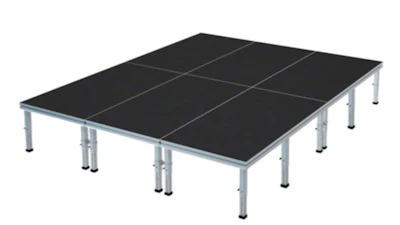 Black Stage 12 ft. x 24 ft. x 16-24in