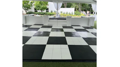 Black and White Tile Dance Floor